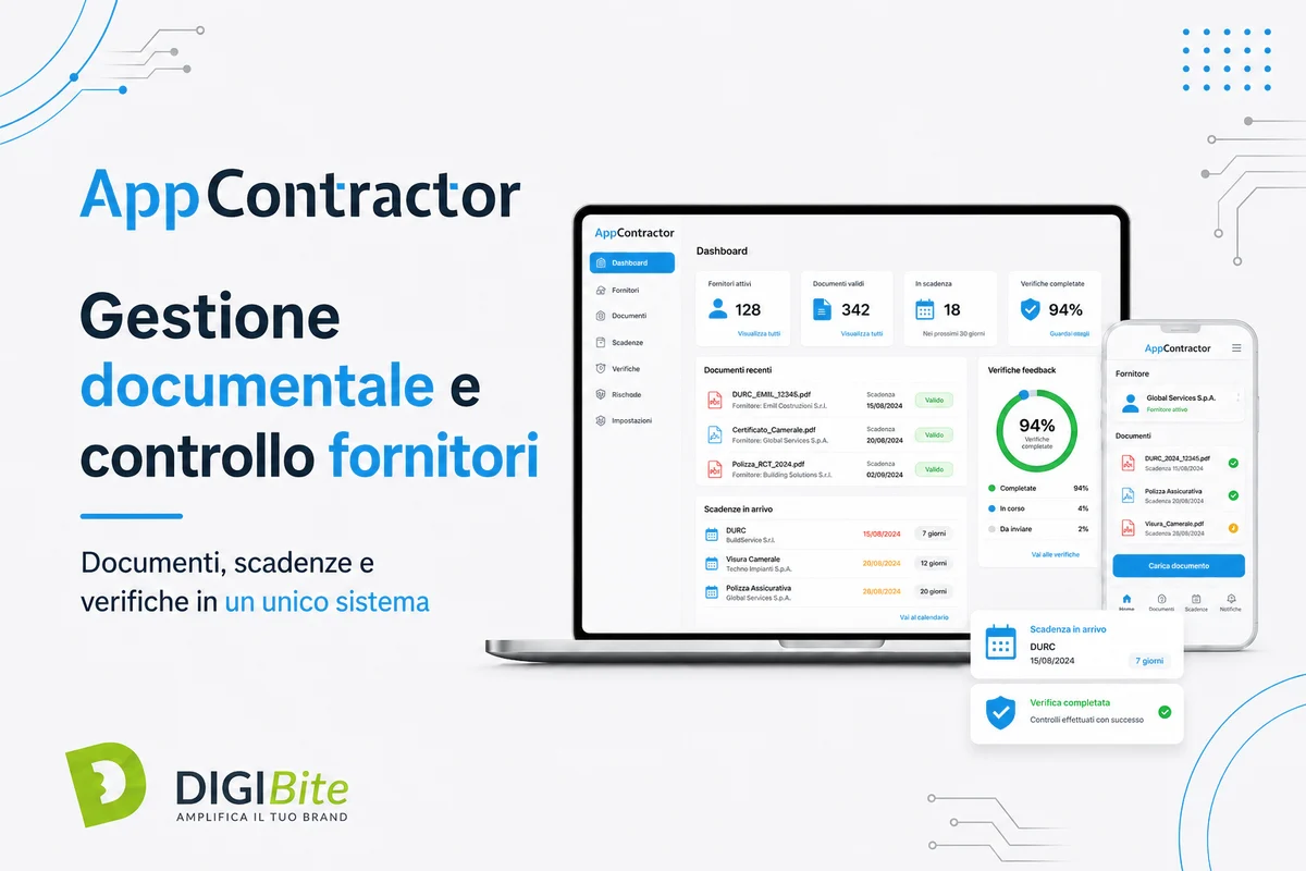 AppContractor: gestione documentale e controllo fornitori